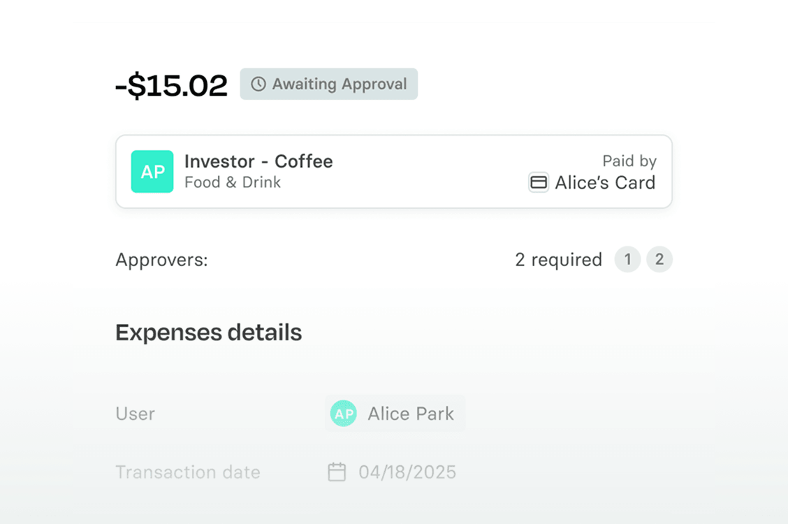 Investor detail view in the Rho dashboard